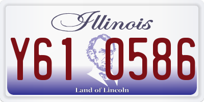 IL license plate Y610586