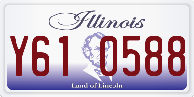 IL license plate Y610588