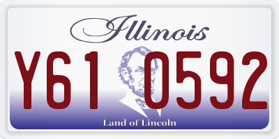 IL license plate Y610592