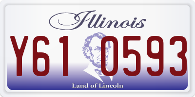 IL license plate Y610593