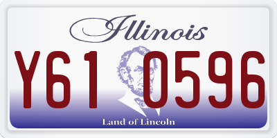 IL license plate Y610596