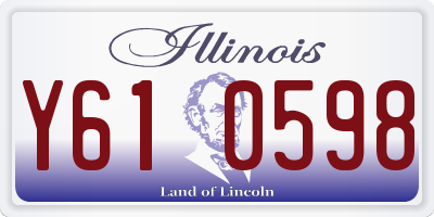 IL license plate Y610598