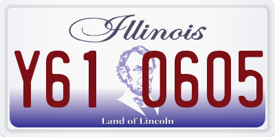 IL license plate Y610605