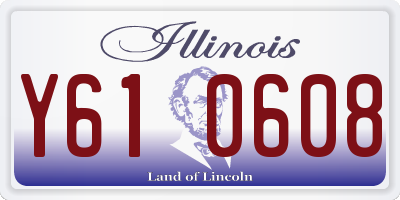 IL license plate Y610608