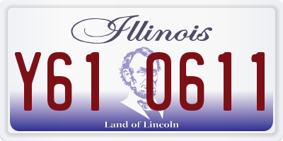 IL license plate Y610611