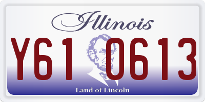 IL license plate Y610613