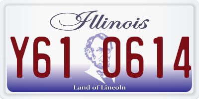IL license plate Y610614