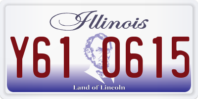 IL license plate Y610615