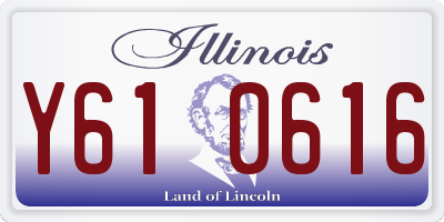 IL license plate Y610616