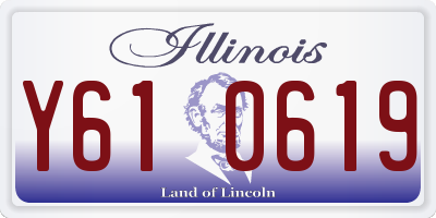 IL license plate Y610619