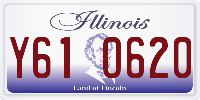 IL license plate Y610620