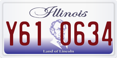 IL license plate Y610634