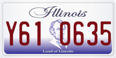 IL license plate Y610635
