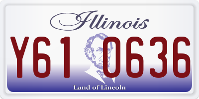 IL license plate Y610636