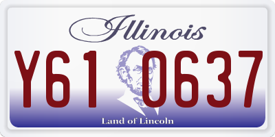 IL license plate Y610637