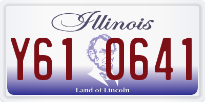 IL license plate Y610641