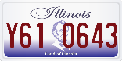 IL license plate Y610643