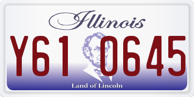 IL license plate Y610645