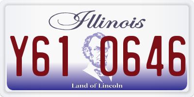 IL license plate Y610646