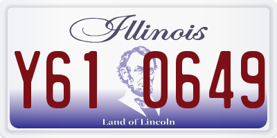 IL license plate Y610649