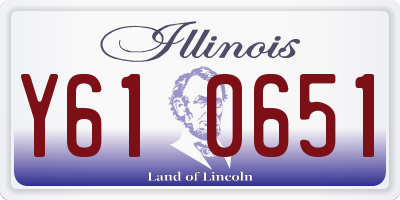 IL license plate Y610651