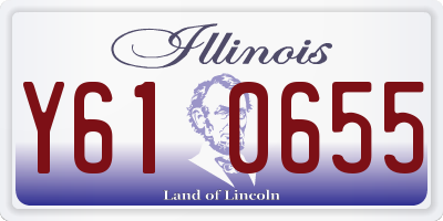 IL license plate Y610655
