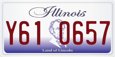 IL license plate Y610657