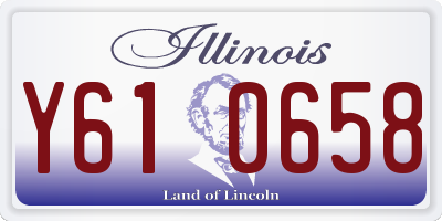 IL license plate Y610658