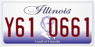 IL license plate Y610661