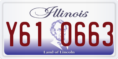 IL license plate Y610663