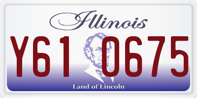 IL license plate Y610675