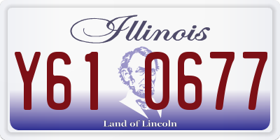 IL license plate Y610677