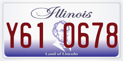 IL license plate Y610678