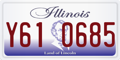 IL license plate Y610685