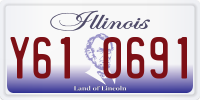 IL license plate Y610691