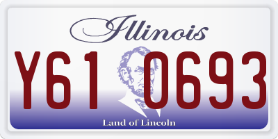 IL license plate Y610693