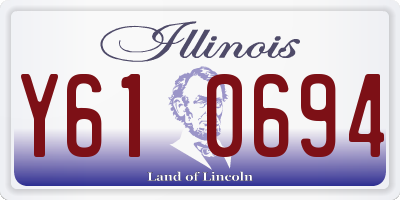 IL license plate Y610694