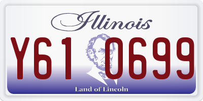 IL license plate Y610699