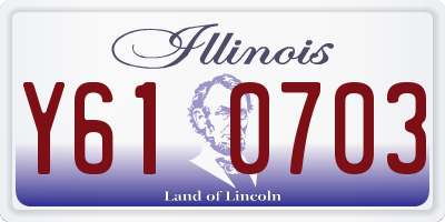 IL license plate Y610703