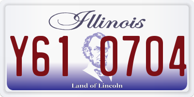 IL license plate Y610704