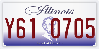 IL license plate Y610705