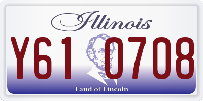 IL license plate Y610708