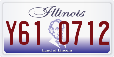 IL license plate Y610712