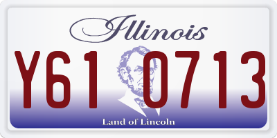 IL license plate Y610713