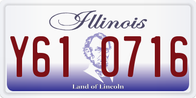 IL license plate Y610716