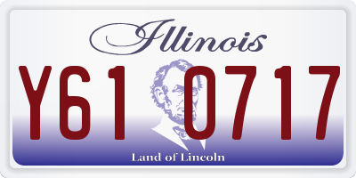 IL license plate Y610717