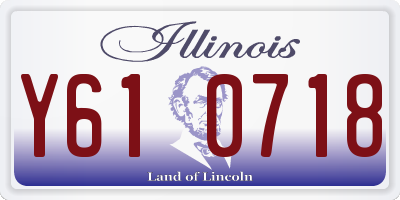 IL license plate Y610718