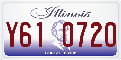 IL license plate Y610720