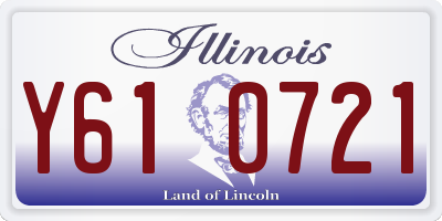 IL license plate Y610721