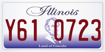 IL license plate Y610723